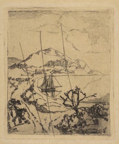 Kreikkalainen maisema, 1856. tekijältä Edgar Degas