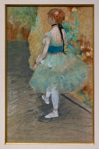 Vihreä tanssija. Noin 1878. Pastelli paperille. tekijältä Edgar Degas