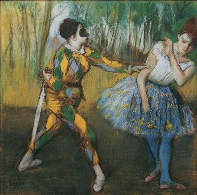 Harlekiini ja kolombiini tekijältä Edgar Degas