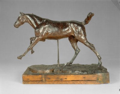 Hevonen laukkaa oikealla jalalla tekijältä Edgar Degas