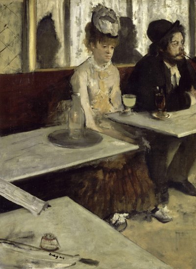 Kahvilassa tekijältä Edgar Degas