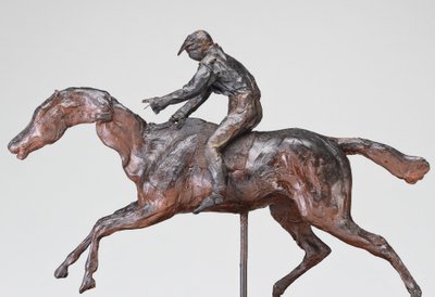 Jockey ja lippalakki, mahdollisesti 1890-luku. tekijältä Edgar Degas