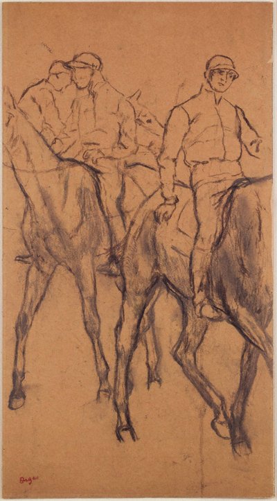 Jockeys auf Pferden tekijältä Edgar Degas