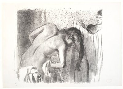 Sortir del bany (tauler gran) tekijältä Edgar Degas
