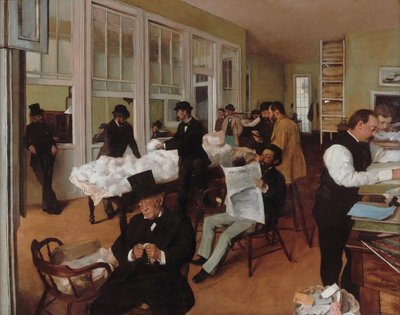 Le Bureau du coton à la Nouvelle-Orléans tekijältä Edgar Degas