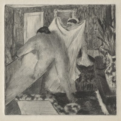 Leaving the Bath, n. 1878-80 tekijältä Edgar Degas