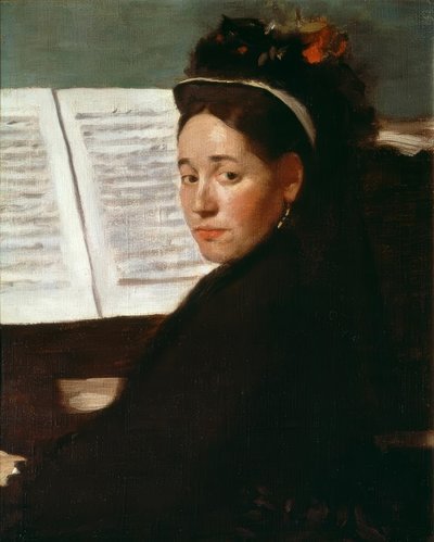 Neiti Dihau pianolla tekijältä Edgar Degas