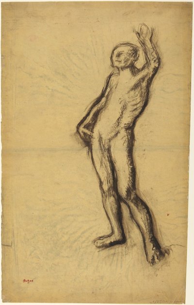 Männlicher Akt tekijältä Edgar Degas