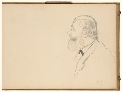 Mies sivukuvassa tekijältä Edgar Degas