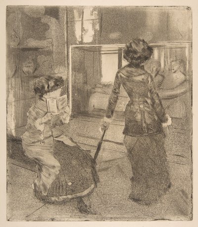 Mary Cassatt Louvressa: Etruskien galleria, 1879-80. tekijältä Edgar Degas