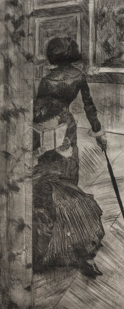 Mary Cassatt Louvressa: The Paintings Gallery, 1879-1880. tekijältä Edgar Degas