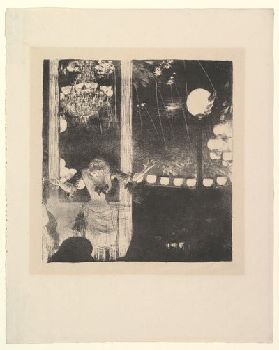 Neiti Bécat Café des Ambassadeursissa Pariisissa, 1877-78. tekijältä Edgar Degas