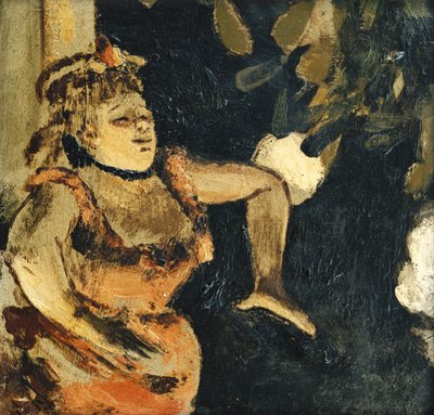 Mlle Becat Ambassadeursissa; Mlle. Becat aux Ambassadeurs, c. 1875-1877 tekijältä Edgar Degas