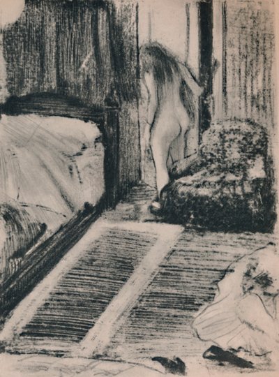 Alaston nainen huoneensa ovella, n. 1879, 1946 tekijältä Edgar Degas