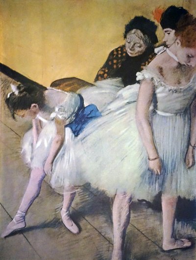 Edgar Degasin maalaus nimeltä The Dancing Class tekijältä Edgar Degas