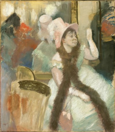 Muotokuva pukupallon jälkeen Madame Dietz-Monninin muotokuva, 1879. tekijältä Edgar Degas