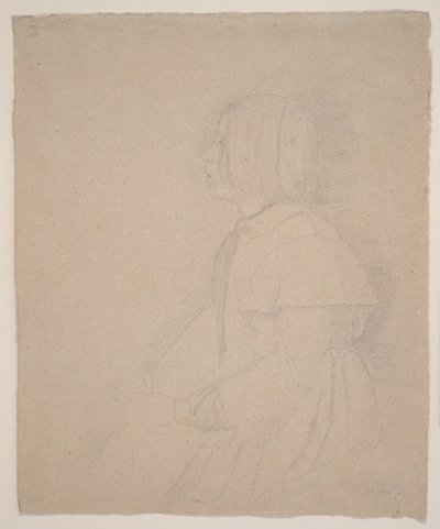 Giulia Bellellin muotokuva, 1858-9 (grafiitti) tekijältä Edgar Degas