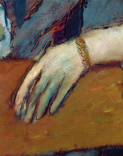 Helene Rouartin muotokuva (1886) (yksityiskohta) tekijältä Edgar Degas