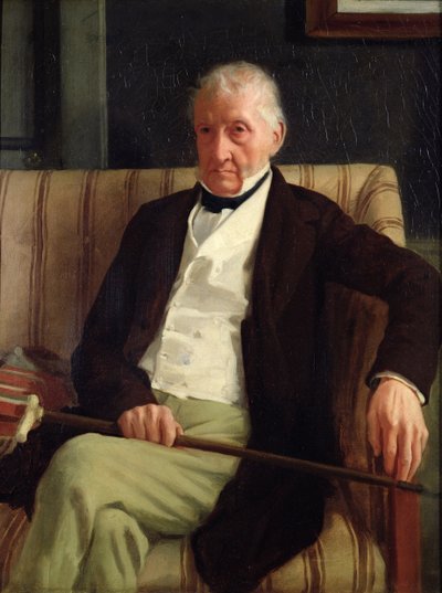 Taiteilijan isoisän Hilaire Degasin (1770-1858) muotokuva, 1857 tekijältä Edgar Degas