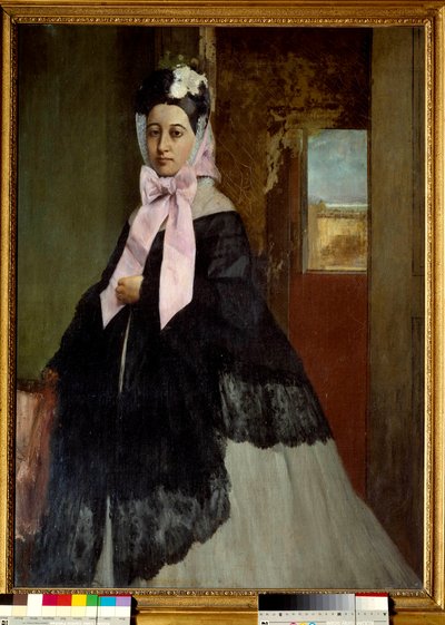 Muotokuva Therese Degasista, taiteilijan sisaresta Edgar Degasin maalaus (1834-1917) 1863 Su. 0,89 x 0,67 m Pariisi, musee d