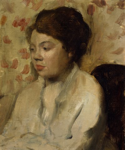 Nuoren naisen muotokuva, n. 1885. tekijältä Edgar Degas