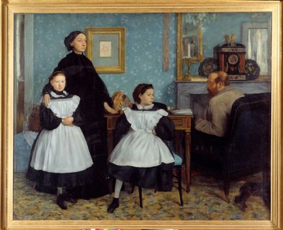 Bellelli-perheen muotokuva Taidemaalari vietti muutaman kuukauden Toscanassa setänsä Belllin kanssa - Edgar Degasin (1834-1917) maalaus tekijältä Edgar Degas