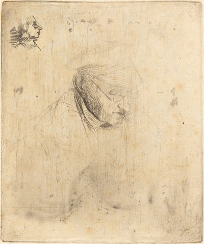 René-Hilaire de Gas, taiteilijan isoisä, 1856. tekijältä Edgar Degas