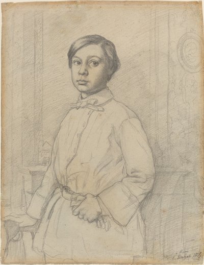 Rene de Gas [suoraan], 1855. tekijältä Edgar Degas