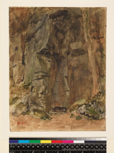 Rocks Bagnoles-De-L"Ornessa, ennen vuotta 1917 tekijältä Edgar Degas