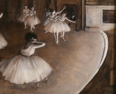 Repétition d’un balet sur la scene tekijältä Edgar Degas