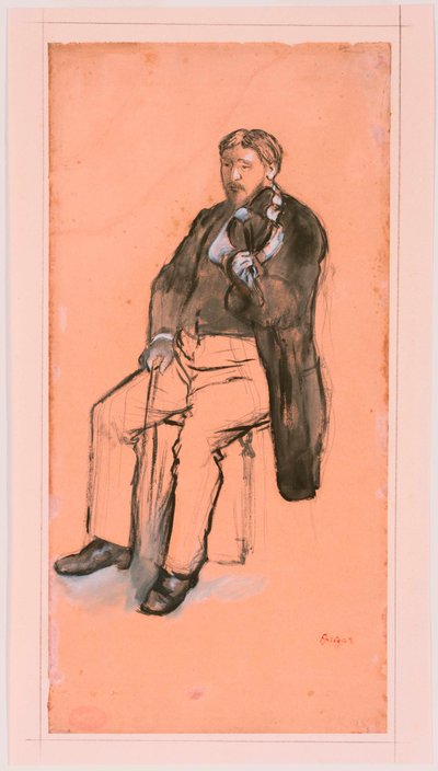 Sitzender Geigenspieler tekijältä Edgar Degas