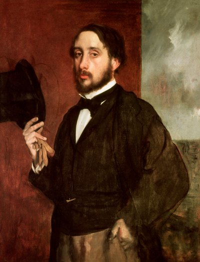 Omakuva, n. 1862 (öljy kankaalle) tekijältä Edgar Degas