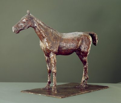Seisova hevonen (pronssi) tekijältä Edgar Degas