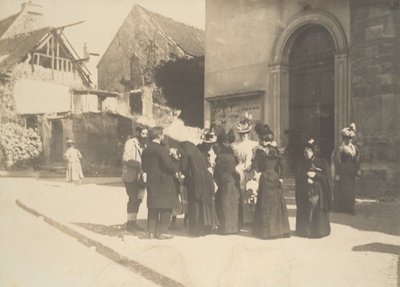 Street Scene, La-Queue-en-Brie Val-de-Marne, n. 1896. tekijältä Edgar Degas