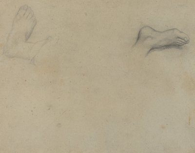 Jalkojen tutkimukset [verso] tekijältä Edgar Degas