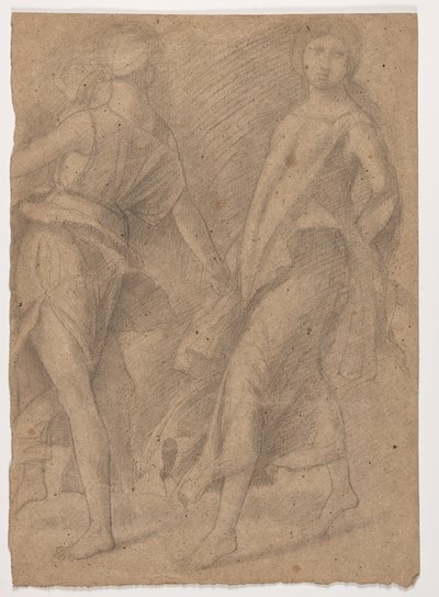 Tutkimus Andrea Mantegnan mukaan, "Parnassus", n. 1854-56 tekijältä Edgar Degas