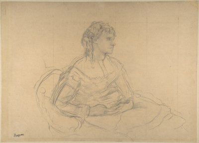 Tutkielma teosta "Madame Théodore Gobillard" (Yves Morisot) varten tekijältä Edgar Degas