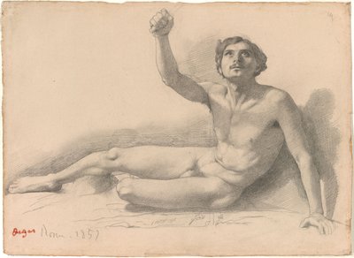 Tutkimus miespuolisesta alastonkuvasta tekijältä Edgar Degas