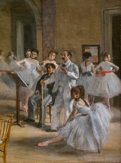 The Dance Lecon (yksityiskohta). 1872. Öljy kankaalle. tekijältä Edgar Degas