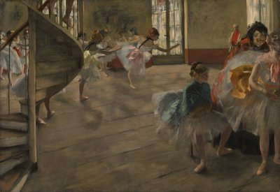 The Rehearsal, n. 1877 (öljy kankaalle) tekijältä Edgar Degas