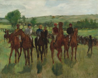 Ratsastajat tekijältä Edgar Degas
