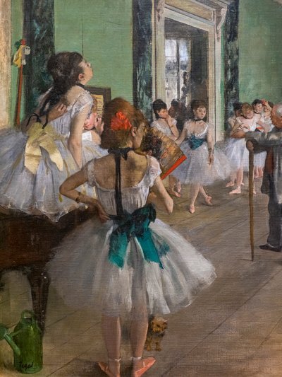 Tanssitunti (yksityiskohta). Alkaa 1873, päättyy 1875-1876. Öljy kankaalle. tekijältä Edgar Degas