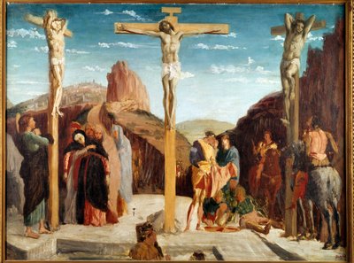 Impressionistinen versio Andrea Mantegnan maalauksesta. Edgar Degasin (1834-1917) maalaus 1861 su. 0,69 x 0,92 m tornit, Kuvataidemuseo tekijältä Edgar Degas