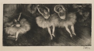 Kolme balettitanssijaa, n. 1878 tekijältä Edgar Degas