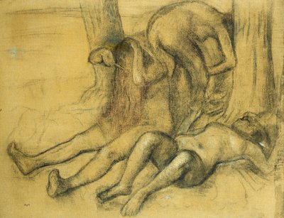 Kolme uimaria puun alla; Kolme uimaria puun alla, n.1894 tekijältä Edgar Degas