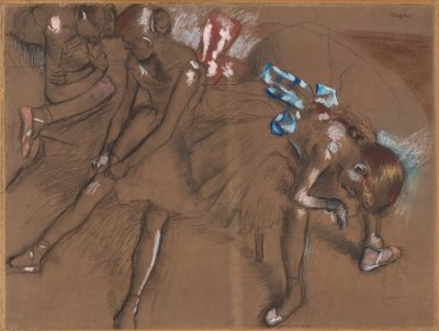 Kolme tanssijaa lepäämässä tekijältä Edgar Degas