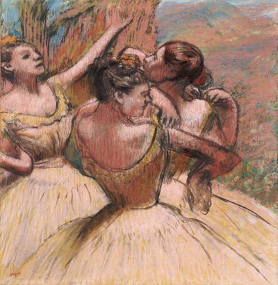 Kolme tanssijaa, n. 1899 tekijältä Edgar Degas