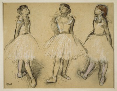 Kolme tutkimusta tanssijasta neljännessä asennossa tekijältä Edgar Degas