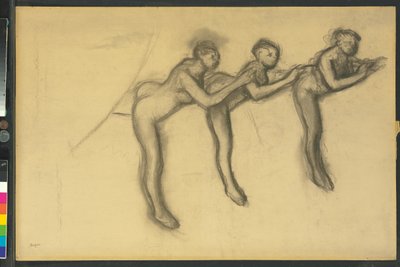 Kolme tanssijaa sukkahousuissa, n.1895-1900 tekijältä Edgar Degas