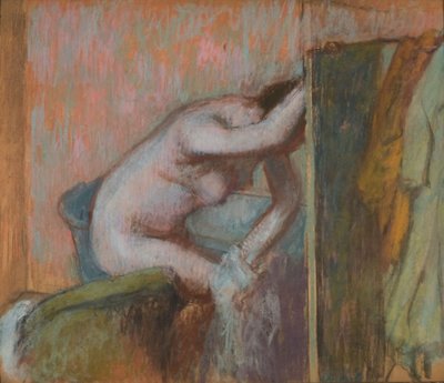 WC kylvyn jälkeen, n. 1888 (pastelli pahville) tekijältä Edgar Degas